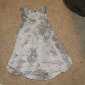 Gray Tie dye tank top